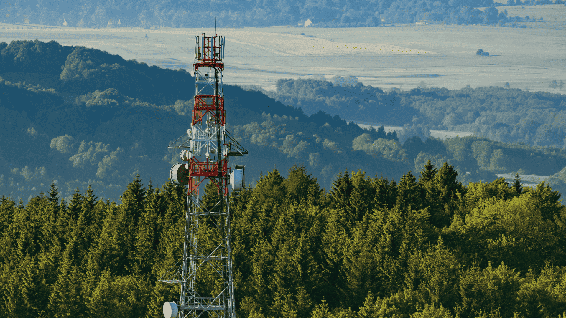 A telecom tower.